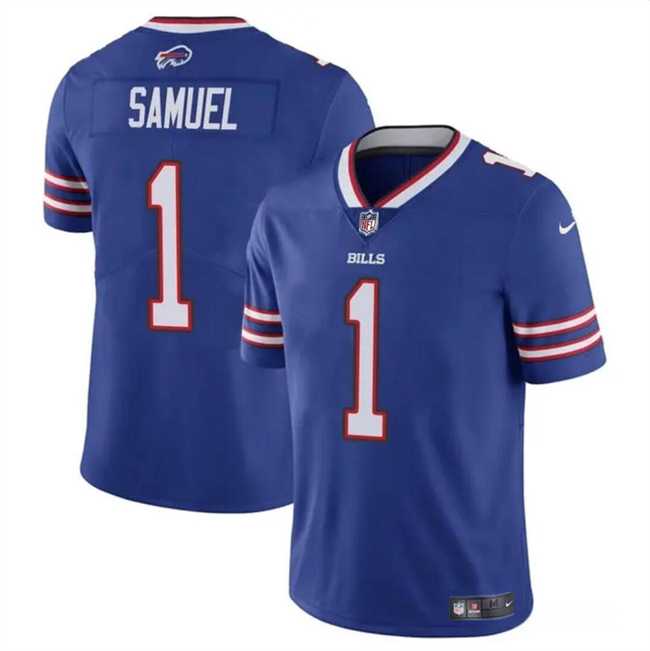 Men & Women & Youth Buffalo Bills #1 Curtis Samuel Blue Vapor Untouchable Limited Football Stitched Jersey->buffalo bills->NFL Jersey